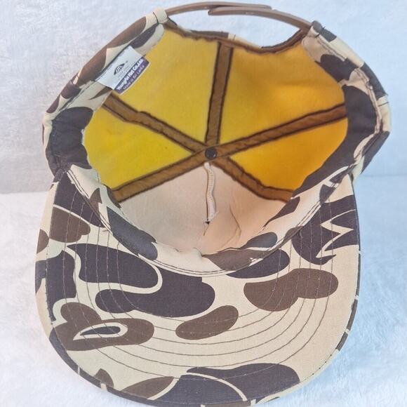 Vintage Baldor Electric Snapback Hat Cap Camo Ducks With Rope And Foam - Picture 7 of 9